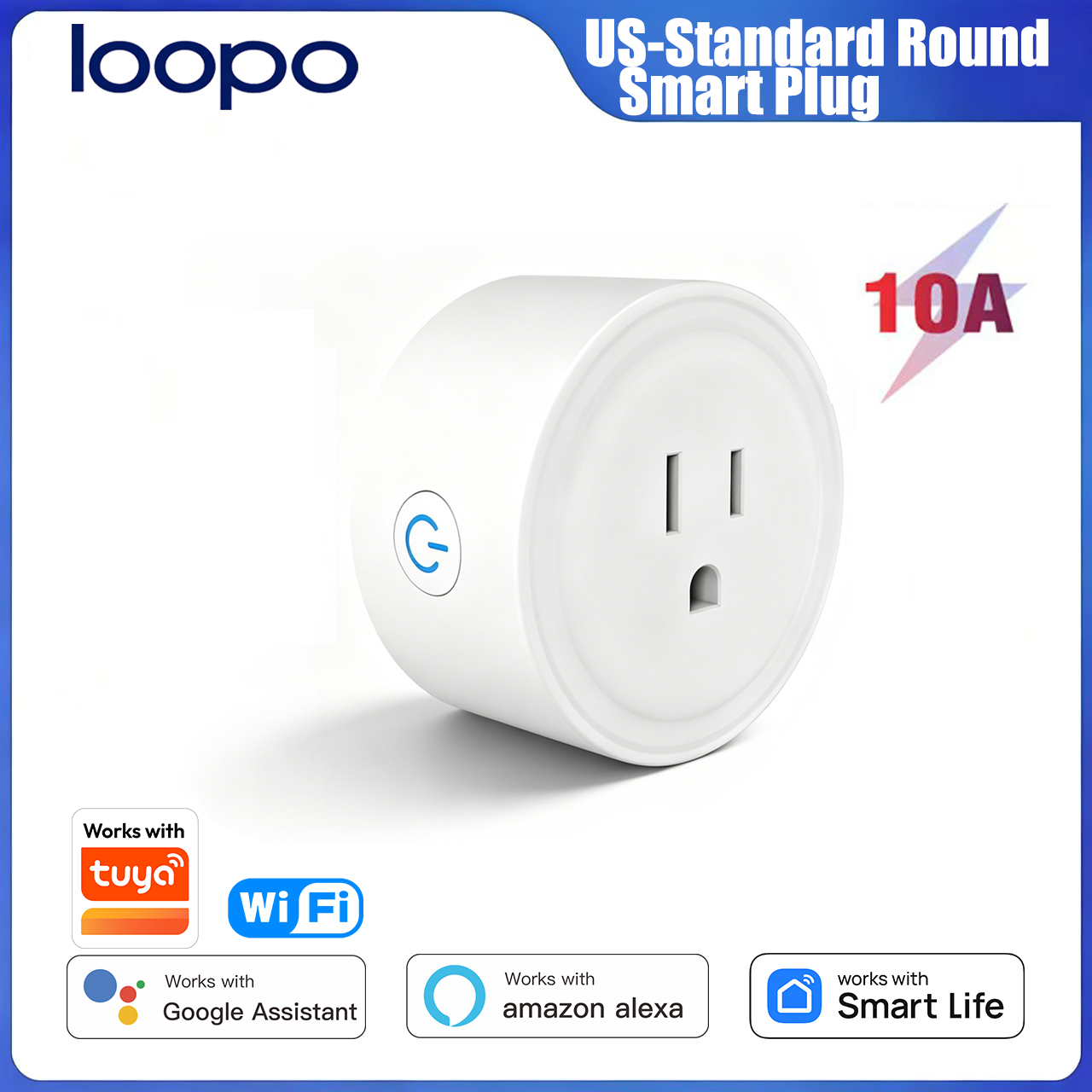 Smart Accessories - Tuya WiFi US Round 10A Smart