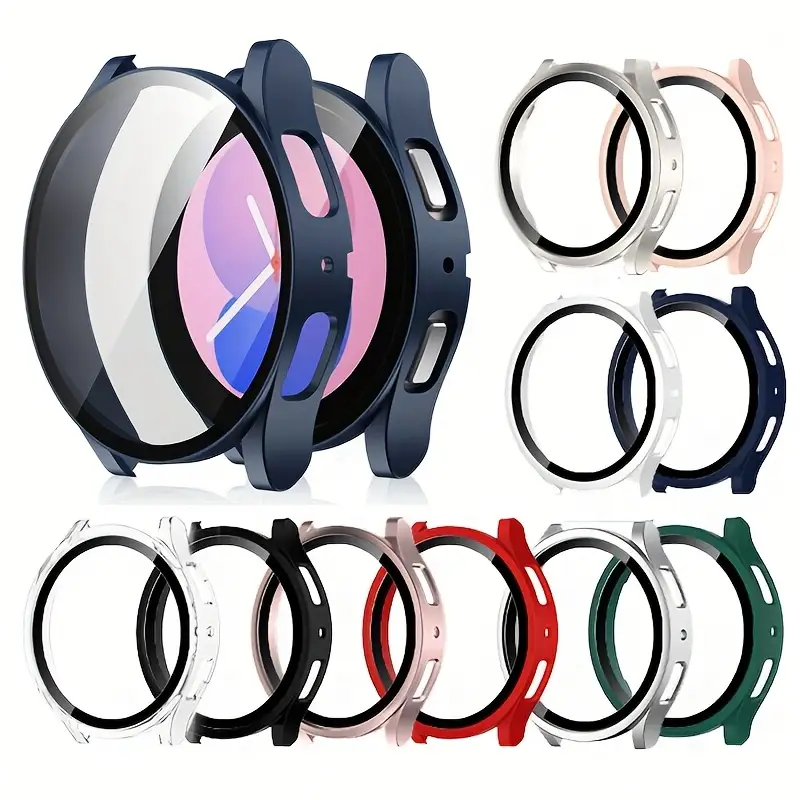 Samsung Smartwatch Accessories - PC Case+Tempered Glass for Samsung Galaxy