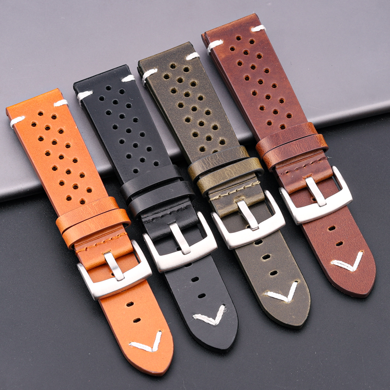 Breathable Genuine Leather Qui - Nylon Nato Strap recensie en prijs