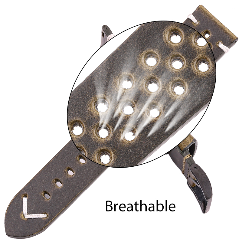 Breathable Genuine Leather Qui - Nylon Nato Strap recensie en prijs