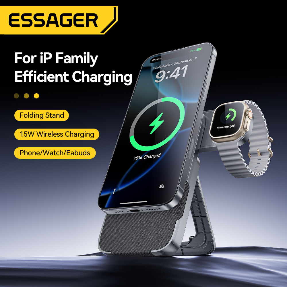 Essager 3-in-1 Portable Foldin - Smartwatch Ac recensie en prijs