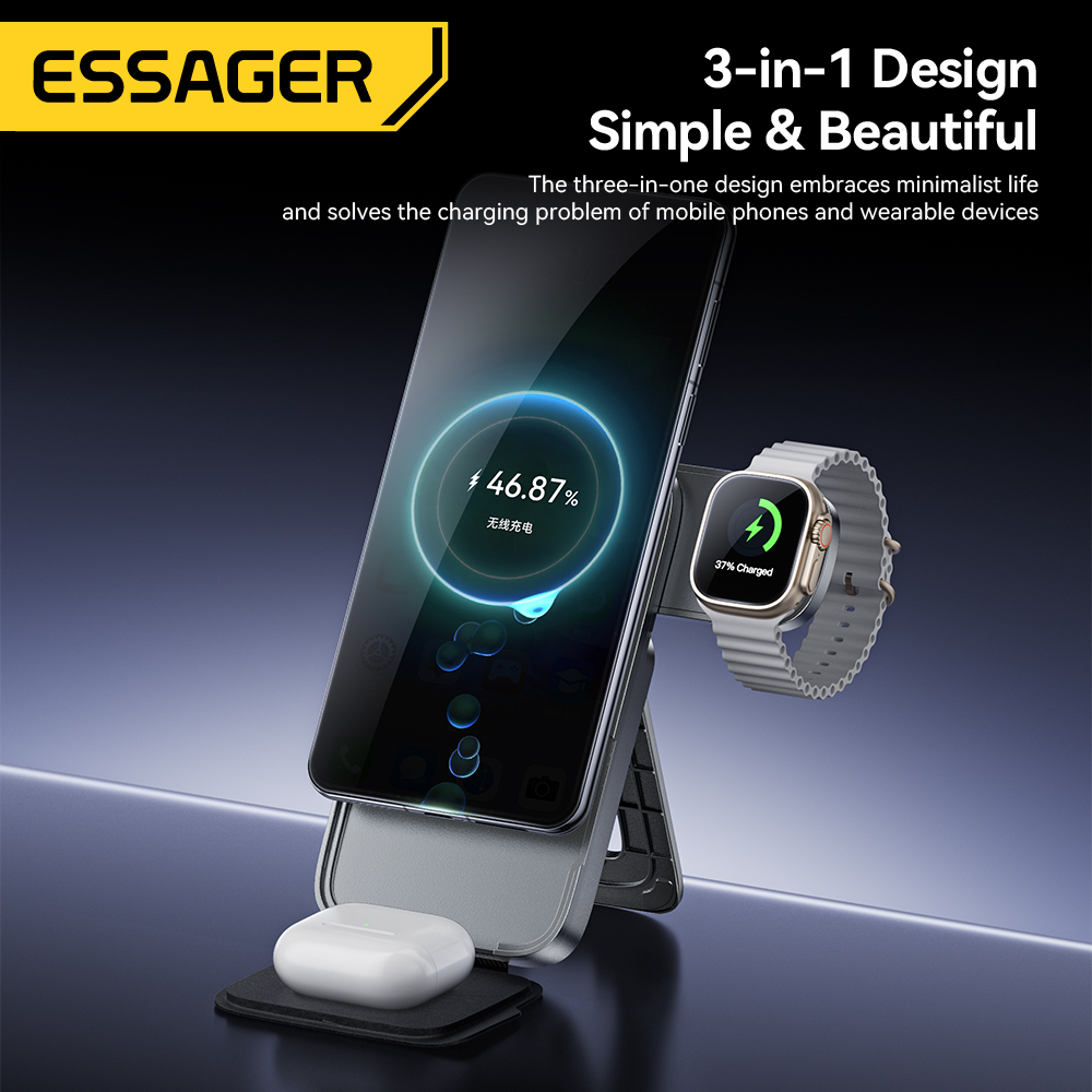 Essager 3-in-1 Portable Foldin - Smartwatch Ac recensie en prijs