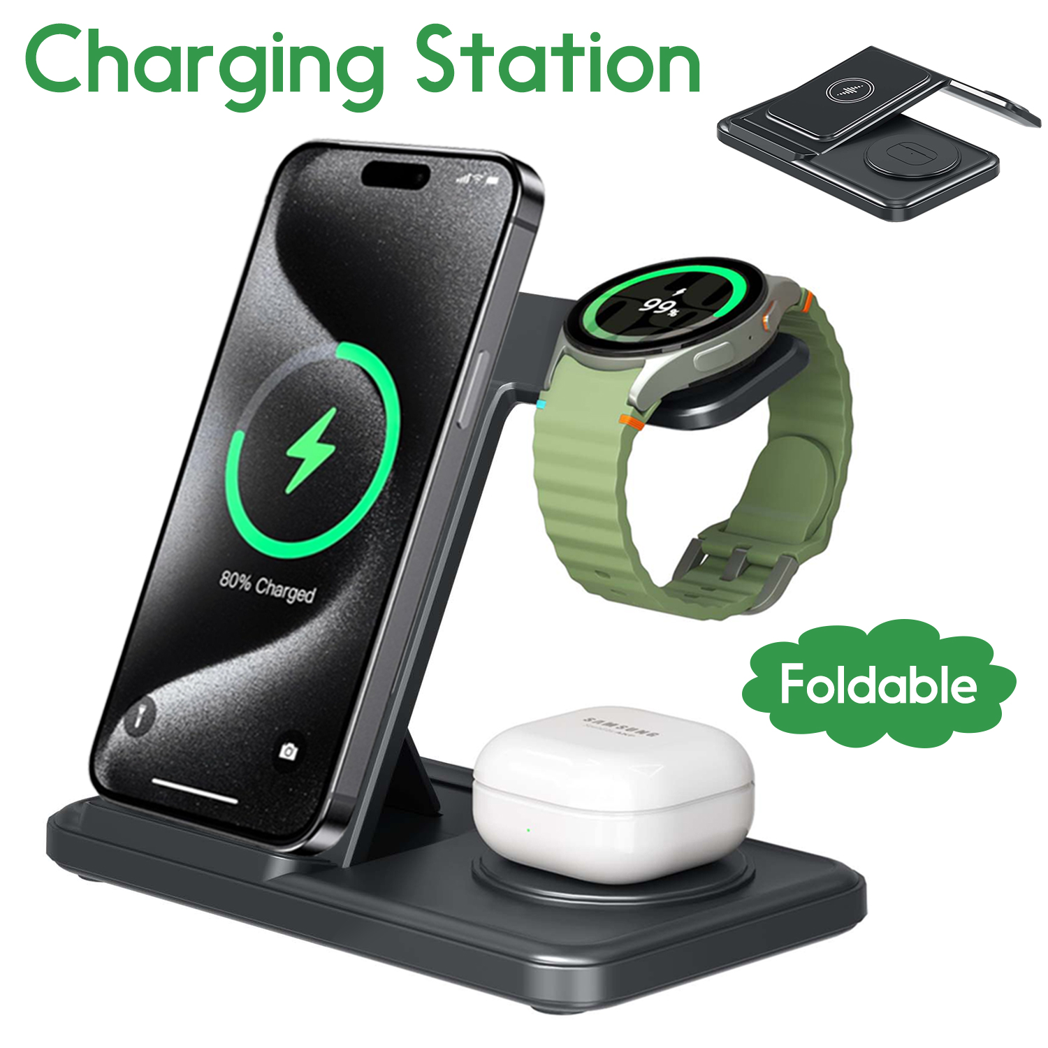 Desktop 3-in-1 Wireless Charge - Smartwatch Ac recensie en prijs