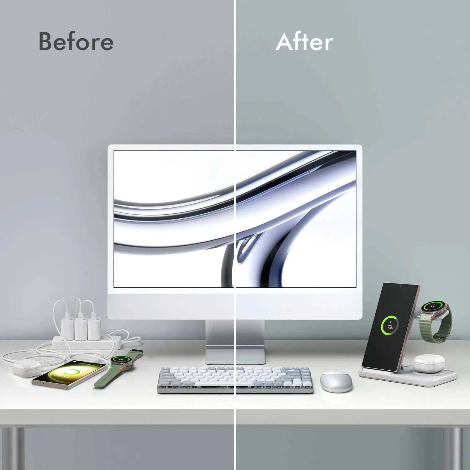 Desktop 3-in-1 Wireless Charge - Smartwatch Ac recensie en prijs