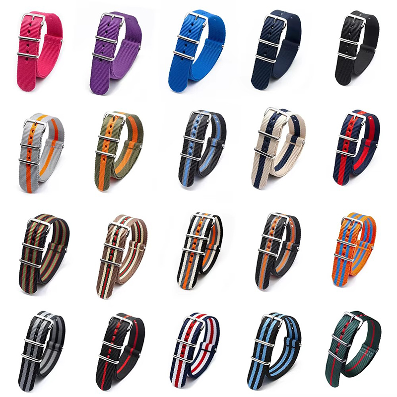 18/20/22/24mm Cambos Stripes S - Nylon Nato Strap recensie en prijs
