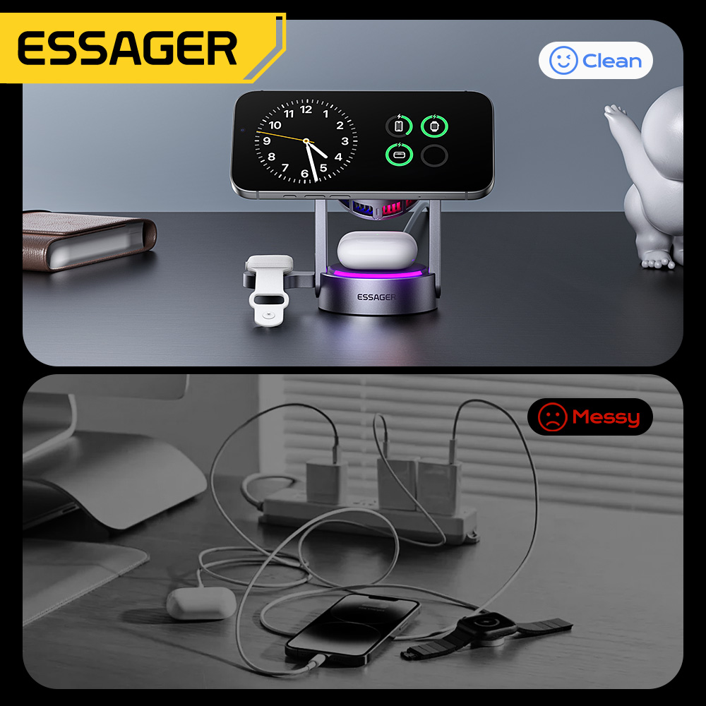 Essager 3 in 1 Magnetic Wirele - Smartwatch Ac recensie en prijs