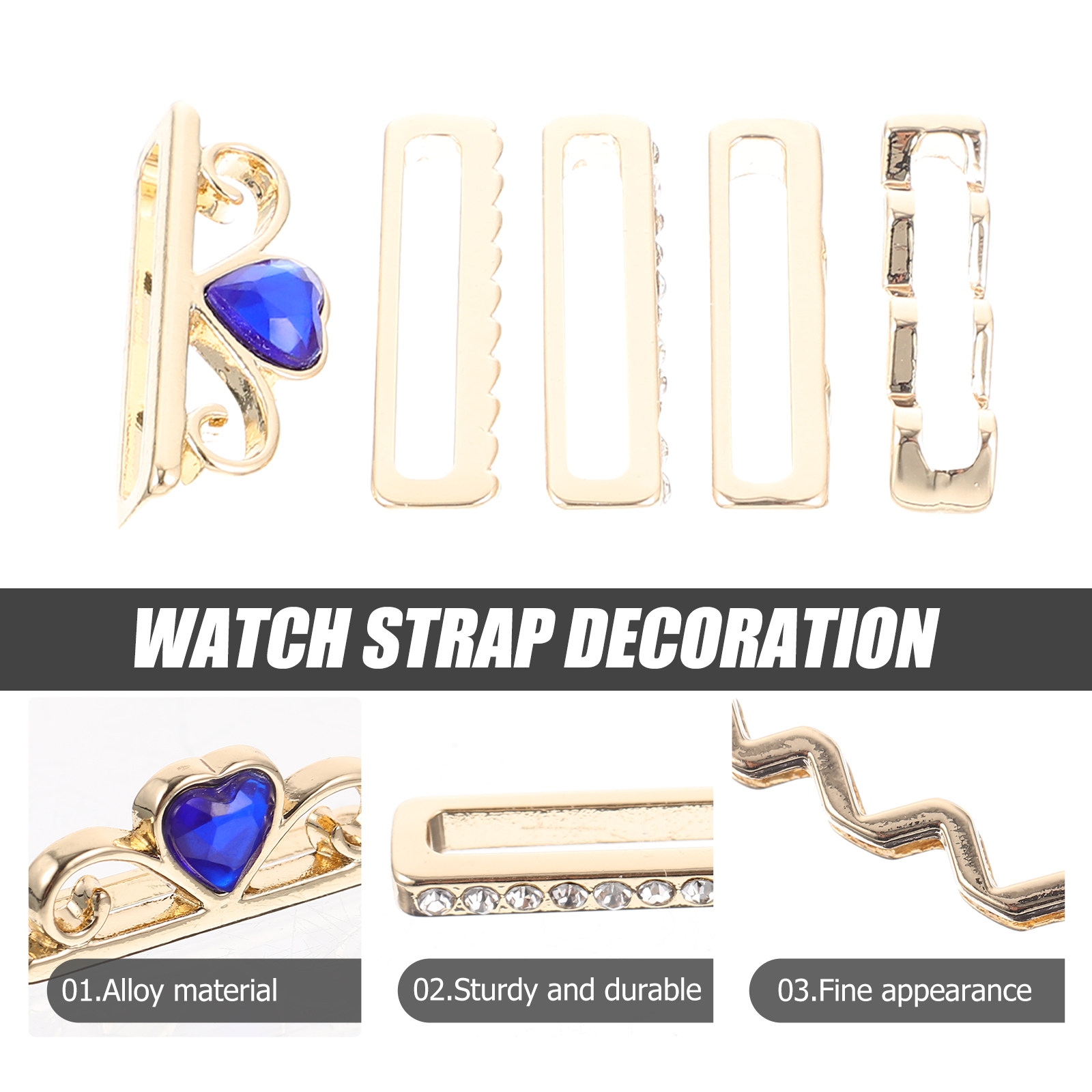 5Pcs Silicone Watchband Charm  - Smartwatch Straps & Accessories recensie en prijs