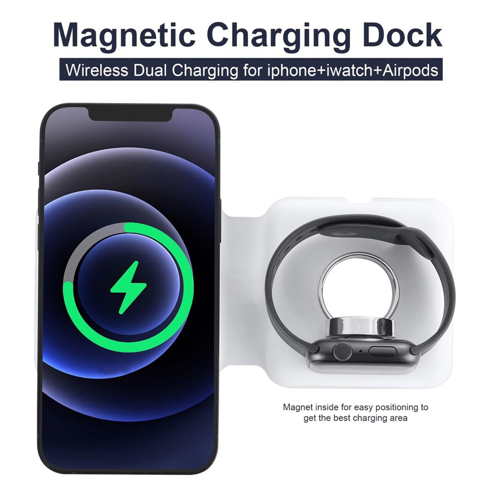 2IN1 Magnetic Wireless Charger - Smartwatch X recensie en prijs