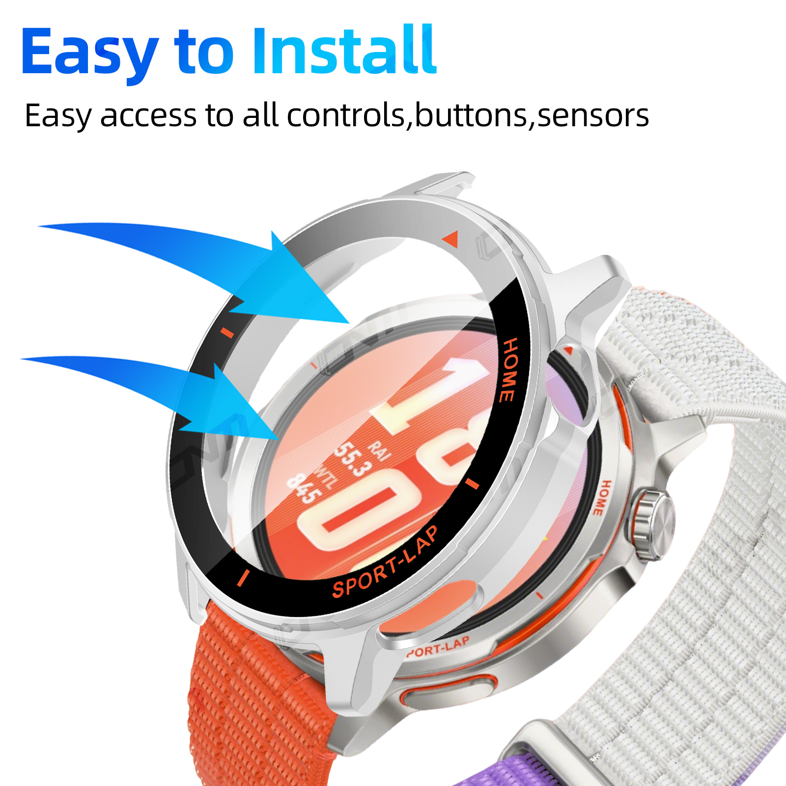 PC Case+Tempered Glass For Hua - Titan Smartwatch Accessories recensie en prijs