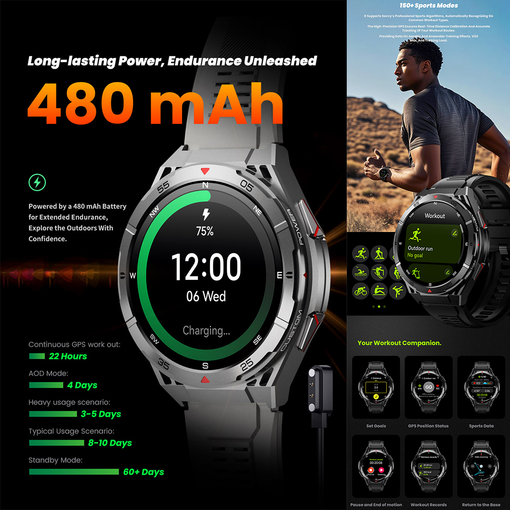 X2 Tank GPS Smart Watch 3ATM W - Smartwatch X2 recensie en prijs