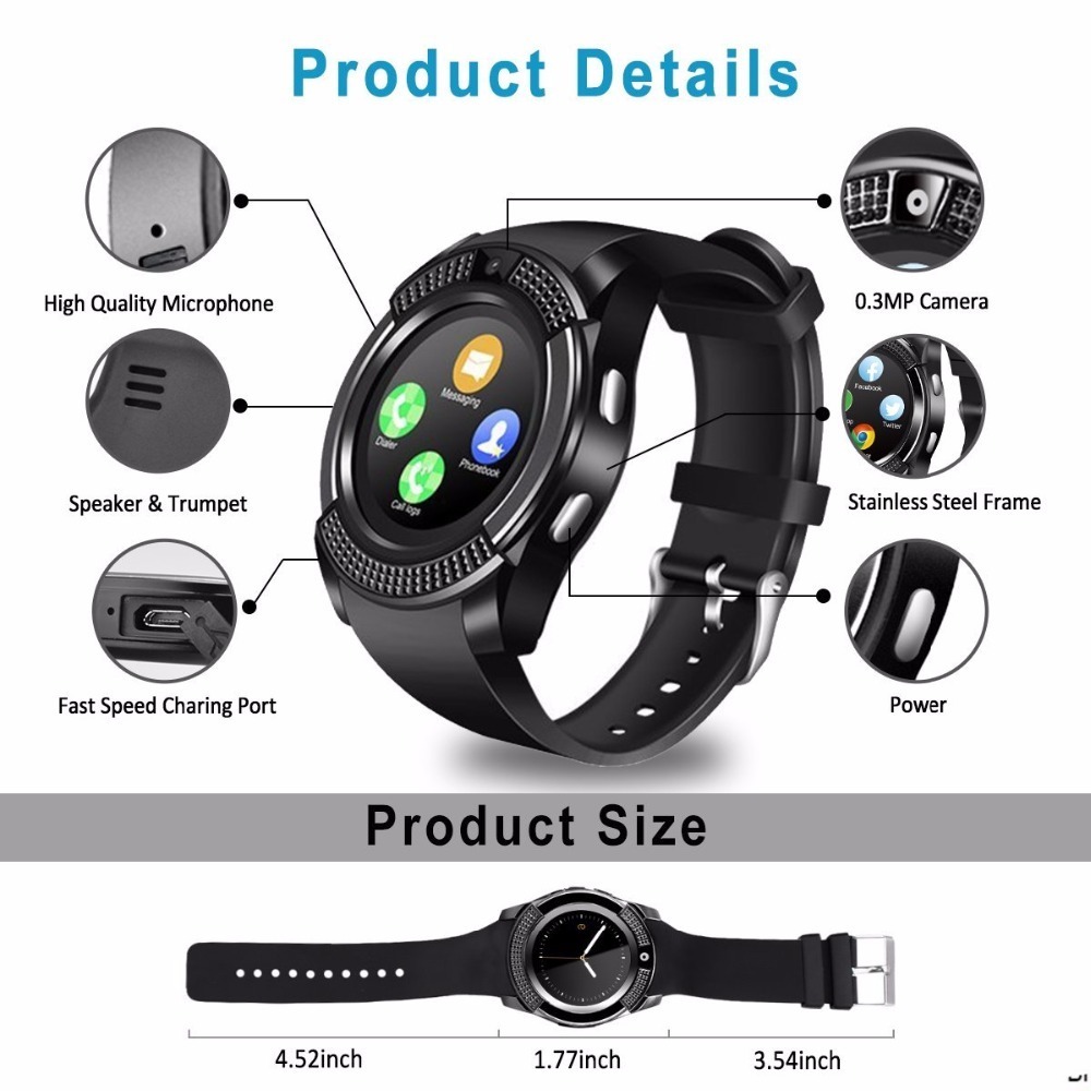 Bluetooth V8 Smart Watch Sport - Smartwatch X recensie en prijs