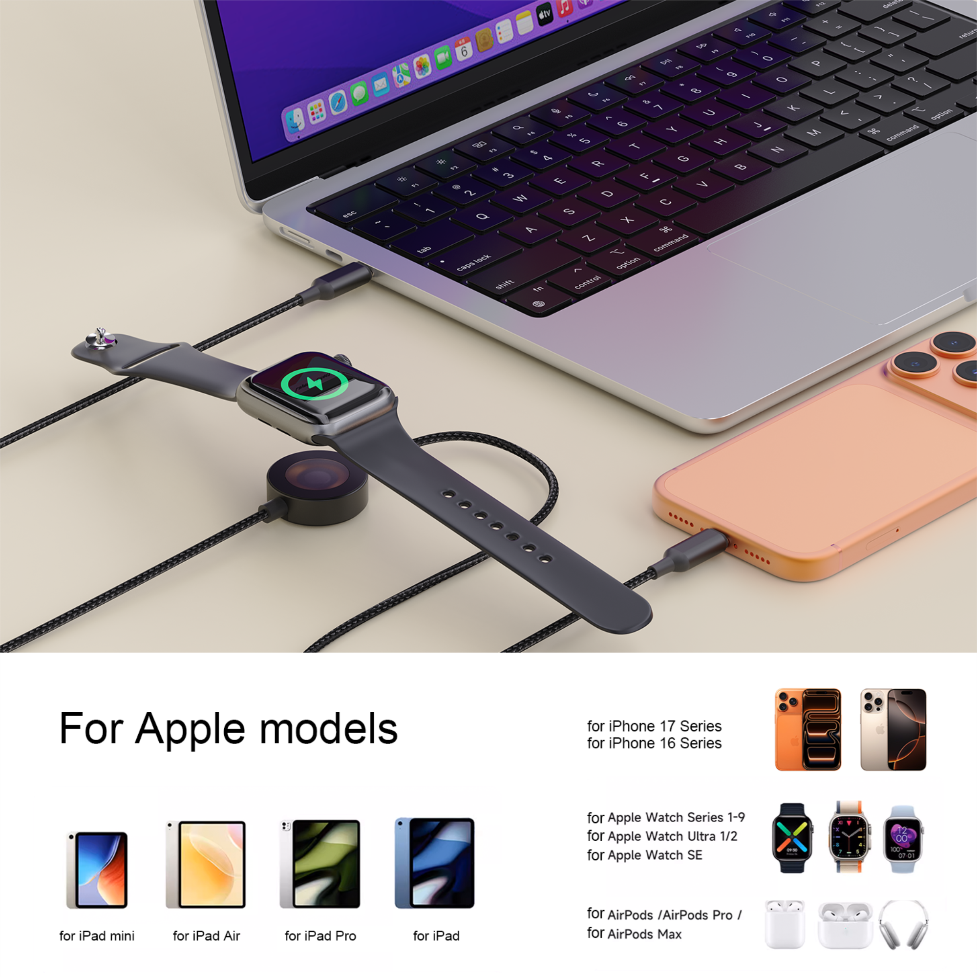 Bonola 2 in 1 Fast Watch Charg - Smartwatch Ac recensie en prijs