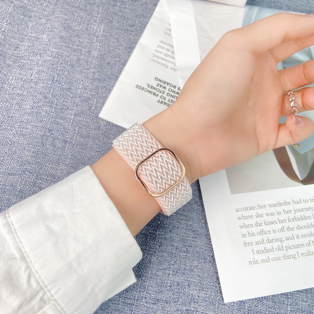 Elastic Shiny strap For Samsun - Titan Smartwatch Accessories recensie en prijs