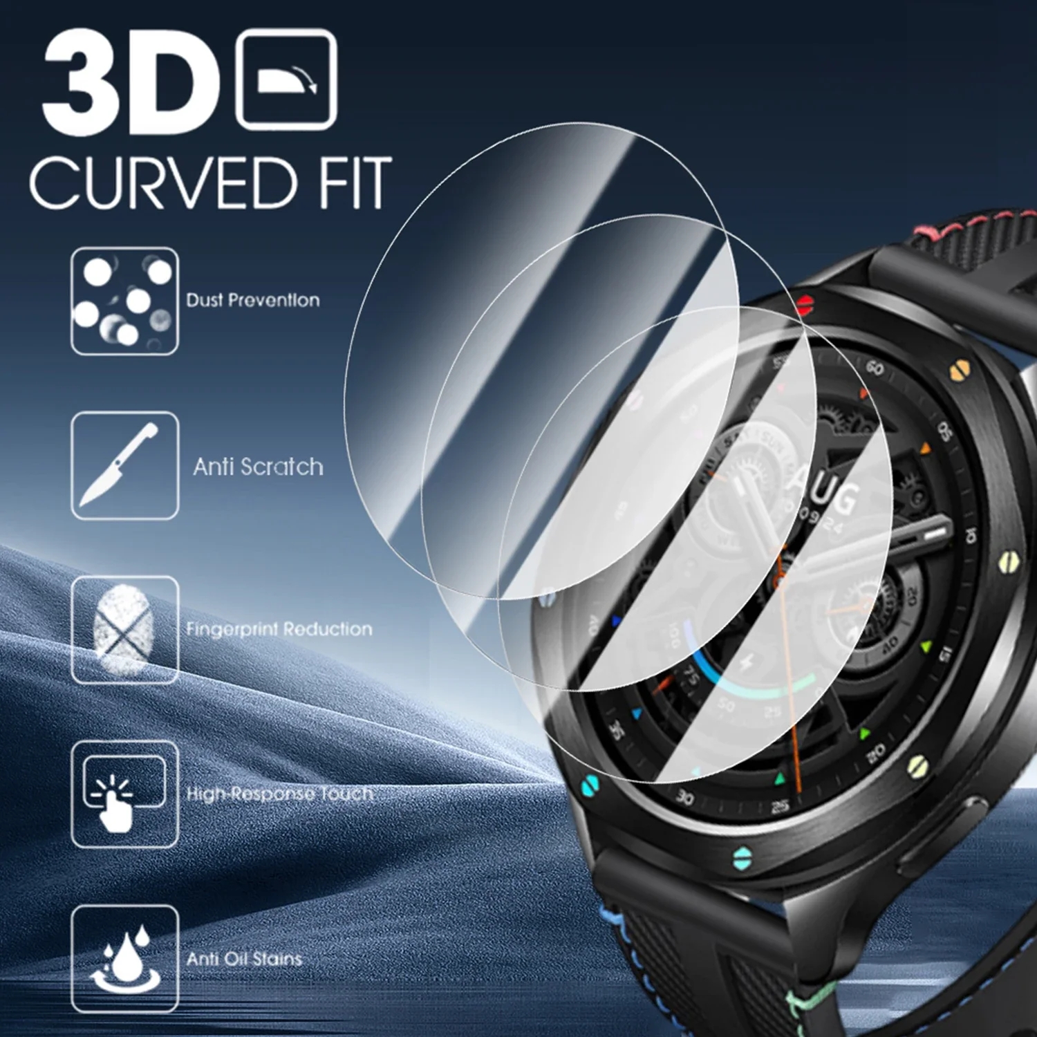 2PCS Tempered Glass For Xiaomi - Xiaomi Smartwatch S4 Accessories recensie en prijs