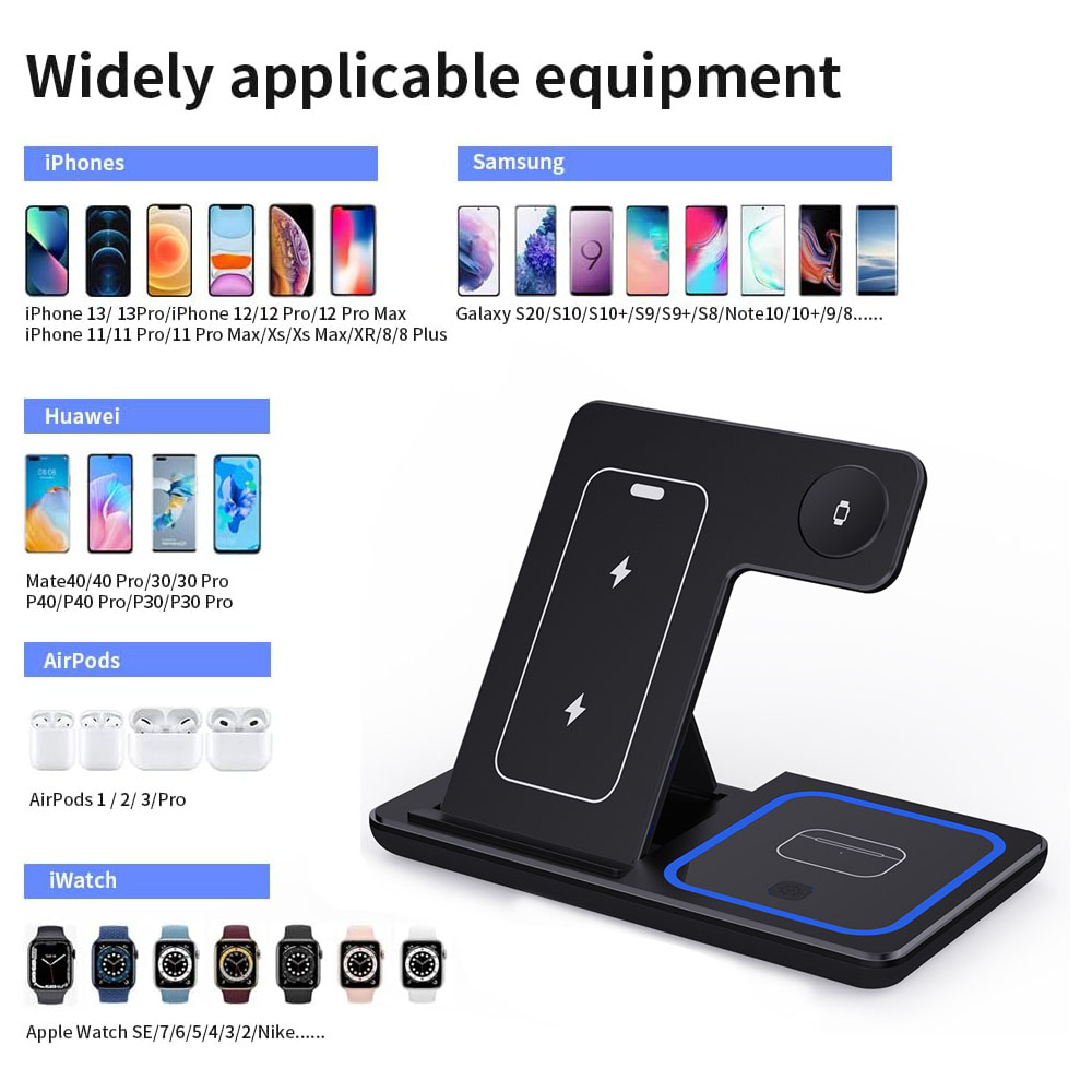 15W 3 in 1 Wireless Charger St - Smartwatch X recensie en prijs