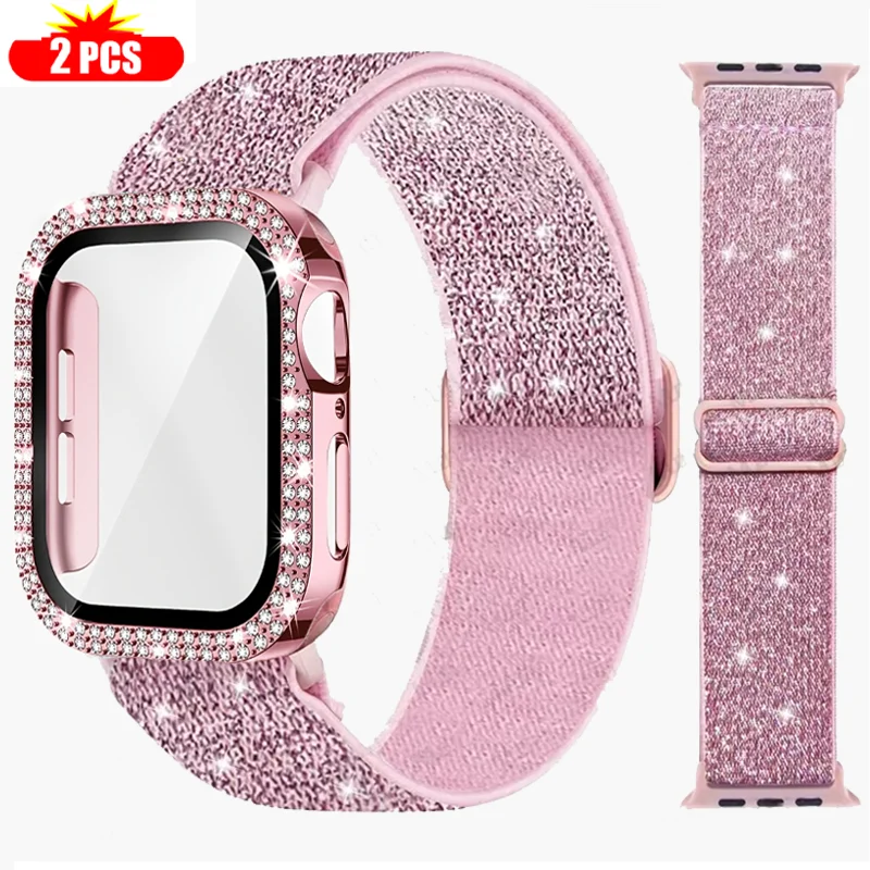 Band+Case for Apple Watch 45mm - Smartwatch Watch Accessories For Women recensie en prijs