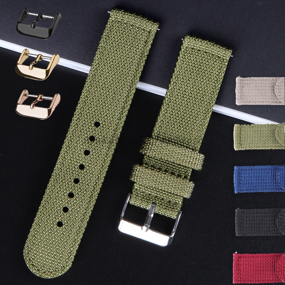 18 20 22 24mm Nylon Canvas Str - Nylon Nato Strap recensie en prijs