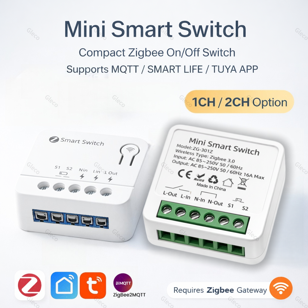 Zigbee TUYA 1/2Gang Mini Smart - Smart Accessories recensie en prijs