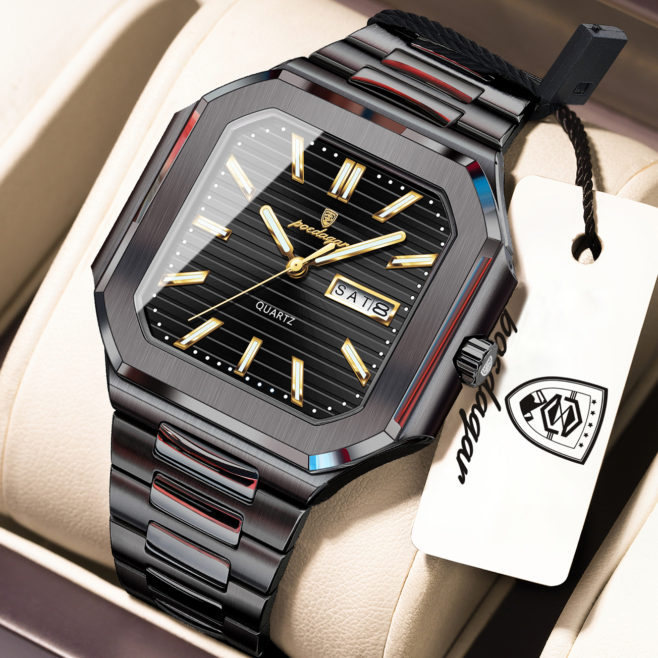 POEDAGAR Casual Square Man Wri - Smartwatch Nexus recensie en prijs
