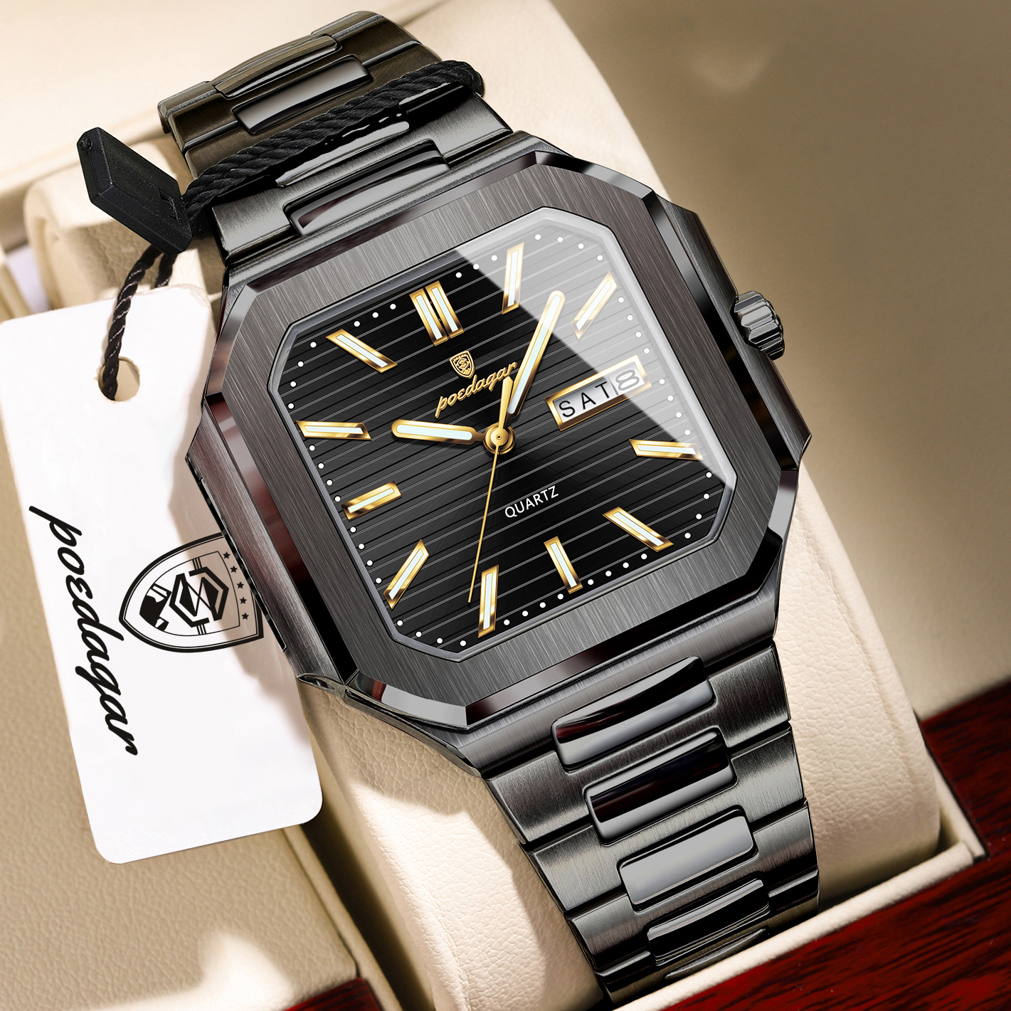 POEDAGAR Casual Square Man Wri - Smartwatch Nexus recensie en prijs