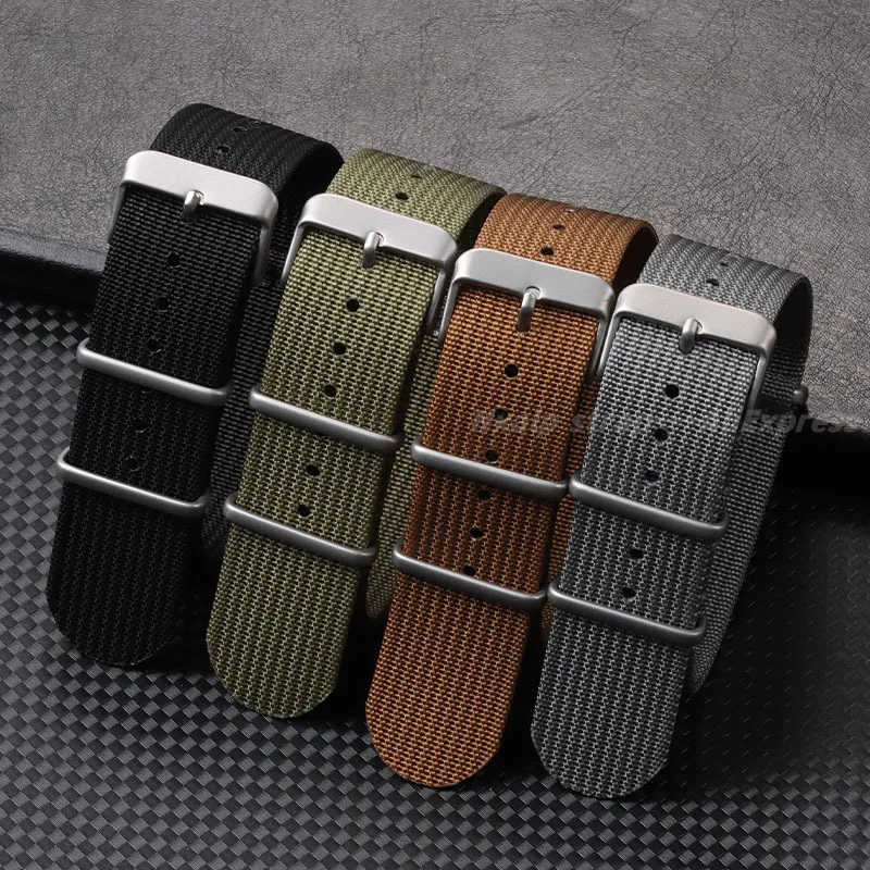 Ribbed Nylon Watch Strap 18mm  - Nylon Nato Strap recensie en prijs