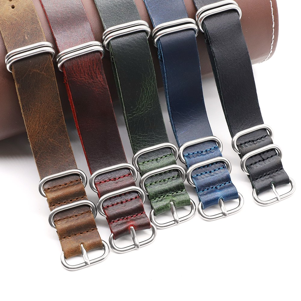 Genuine Leather Watch Band 18m - Nylon Nato Strap recensie en prijs