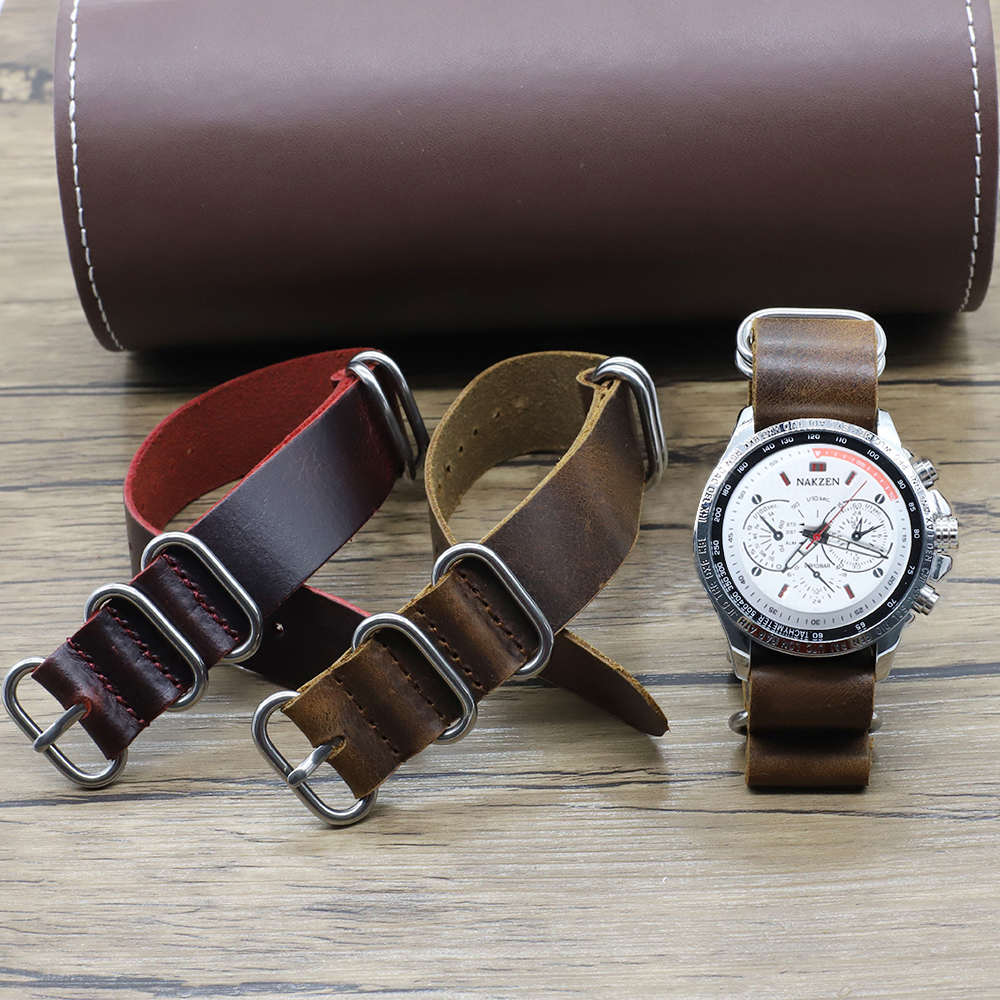 Genuine Leather Watch Band 18m - Nylon Nato Strap recensie en prijs