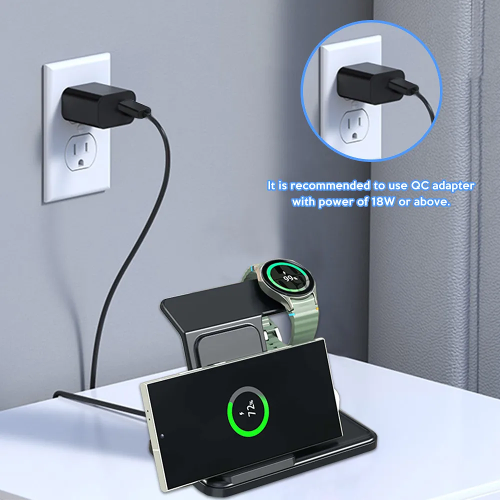 3 IN 1 Wireless Charger Statio - Smartwatch Ac recensie en prijs