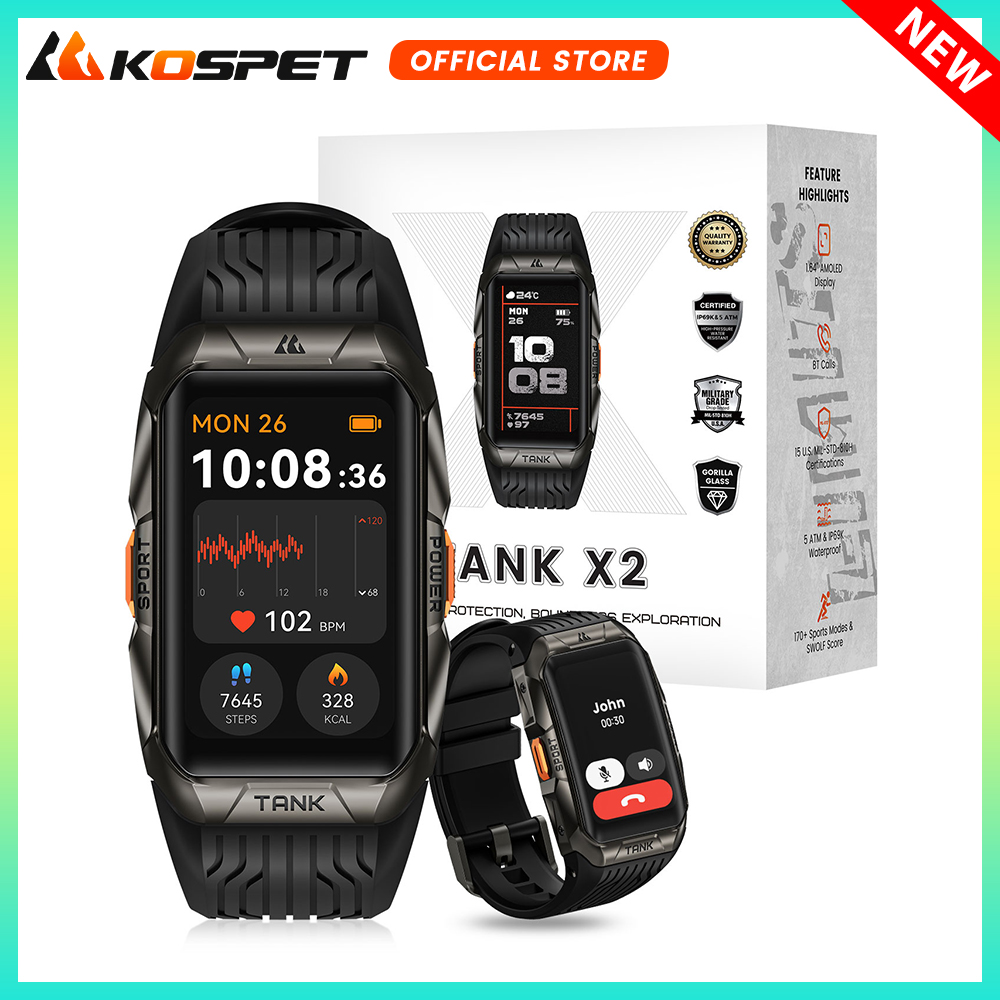 KOSPET TANK X2 Smart Watch For - Smartwatch X2 recensie en prijs