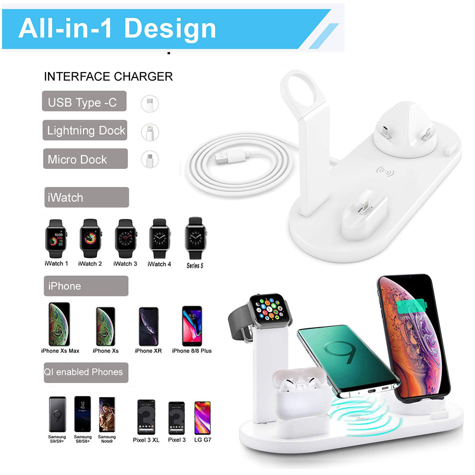 7 in 1 Wireless Charger Stand  - Smartwatch Ac recensie en prijs