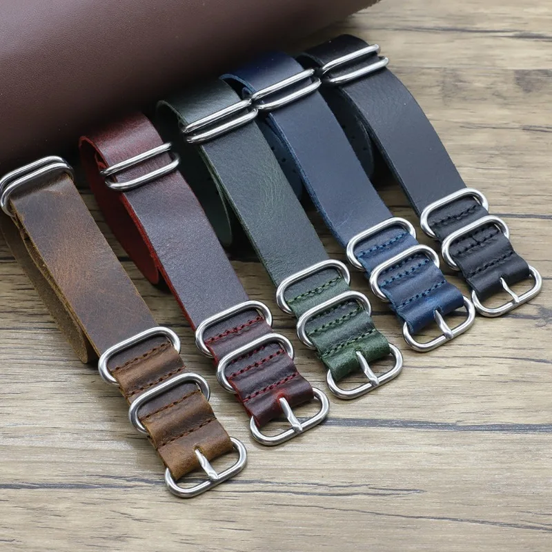 Vintage Genuine Leather Watch  - Nylon Nato Strap recensie en prijs