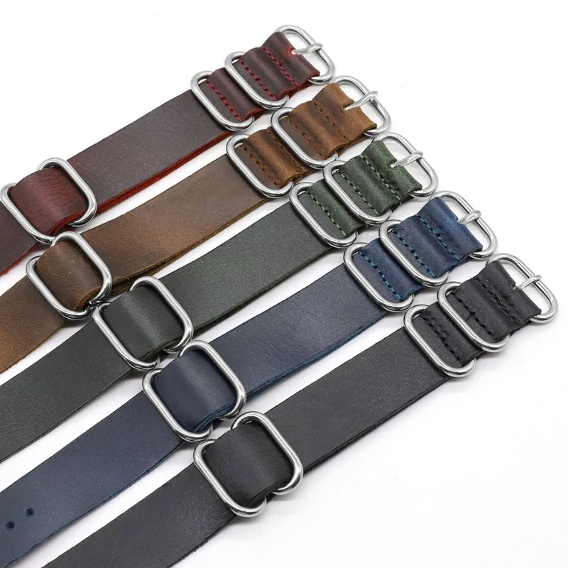 Vintage Genuine Leather Watch  - Nylon Nato Strap recensie en prijs