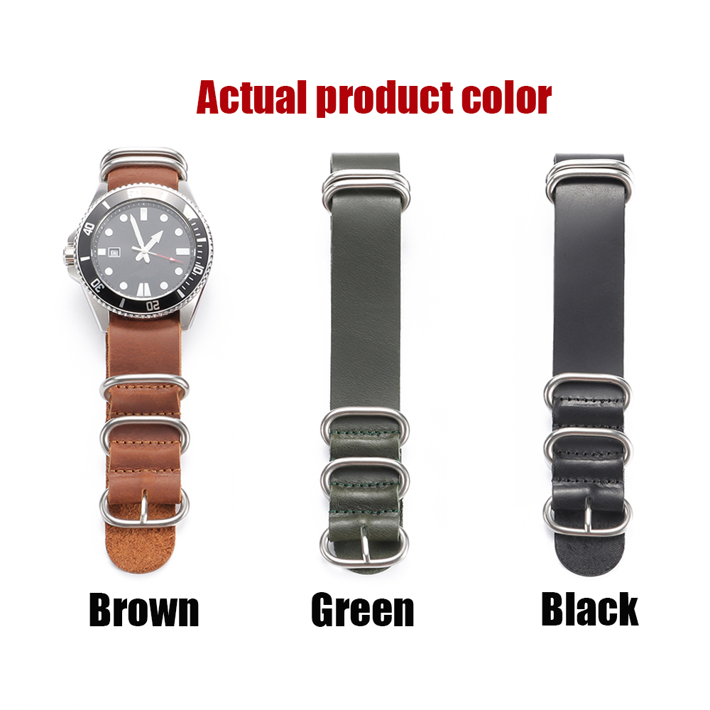 Vintage Genuine Leather Watch  - Nylon Nato Strap recensie en prijs