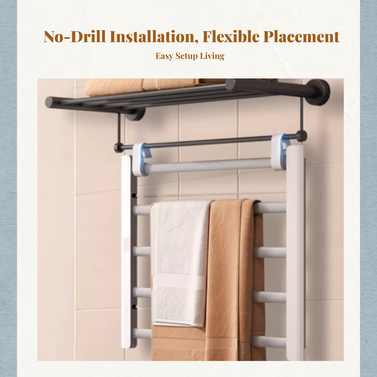 Electric Towel Warmer Aluminum - Smart Accessories recensie en prijs