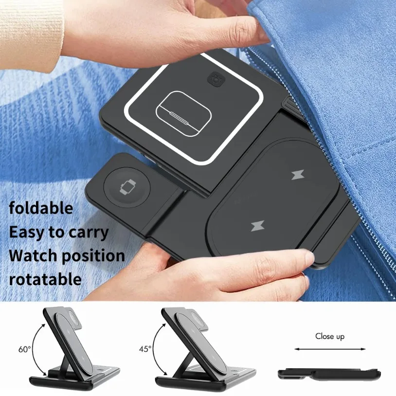 3 in 1 Foldable Wireless Charg - Smartwatch Ac recensie en prijs
