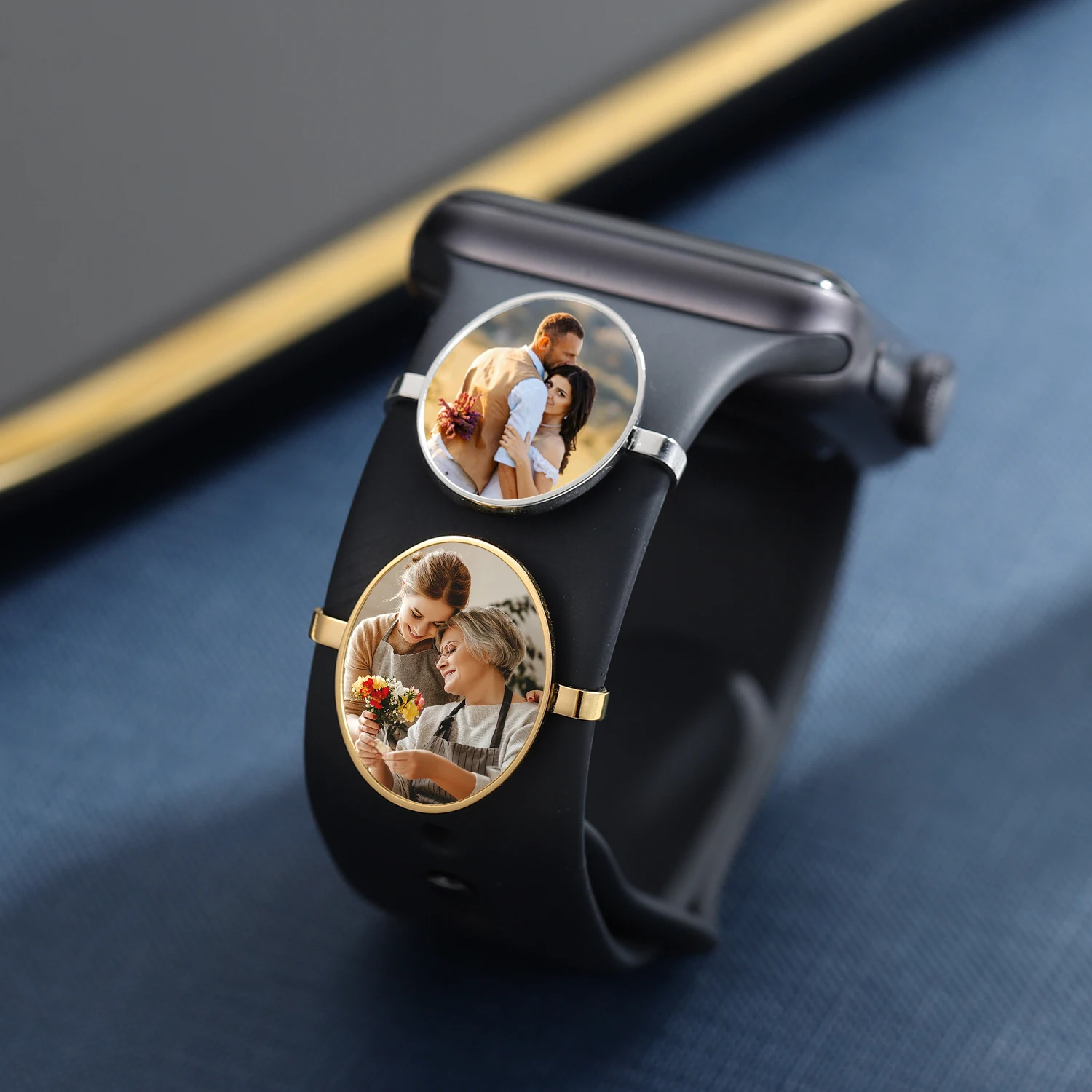 Custom Photo Smart Watch Charm - Smartwatch Straps & Accessories recensie en prijs
