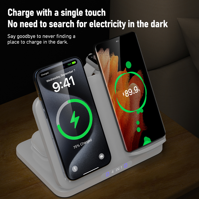 4 in 1 Dual Phone Wireless Cha - Smartwatch Ac recensie en prijs