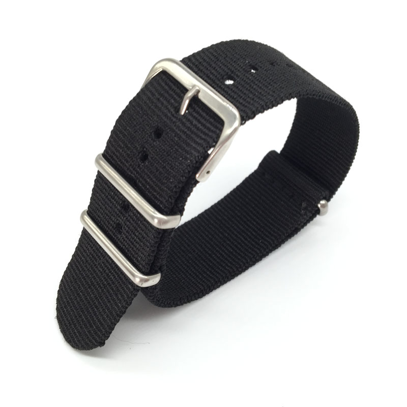 Black Nylon Strap for 16mm 18m - Nylon Nato Strap recensie en prijs