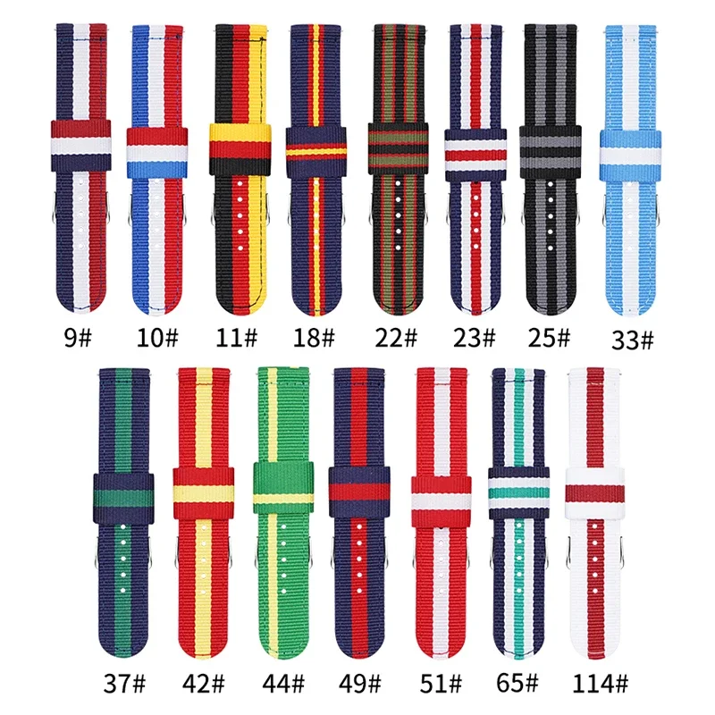 20mm 22mm Woven Nylon Strap fo - Nylon Nato Strap recensie en prijs