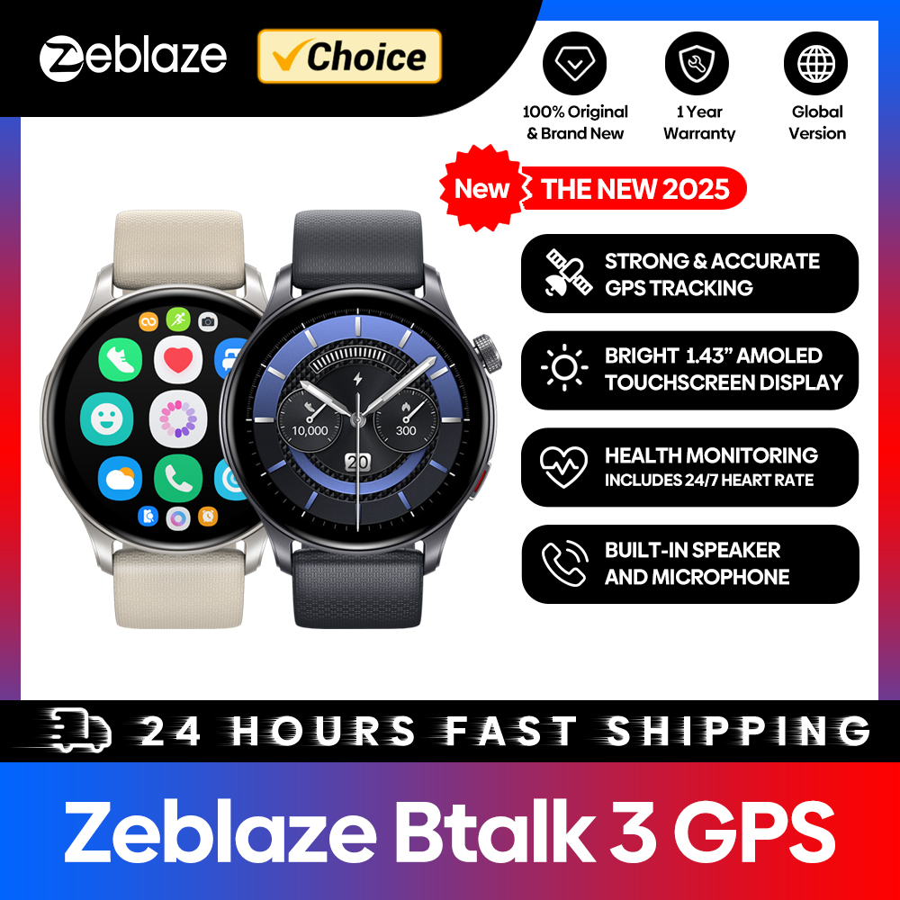 New Zeblaze Btalk 3 GPS Smartw - Smartwatch X recensie en prijs