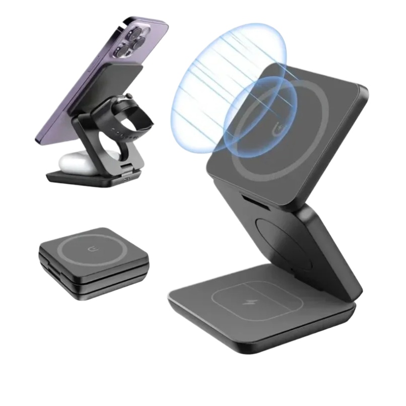 3 in 1 Foldable Magnetic Wirel - Smartwatch Ac recensie en prijs
