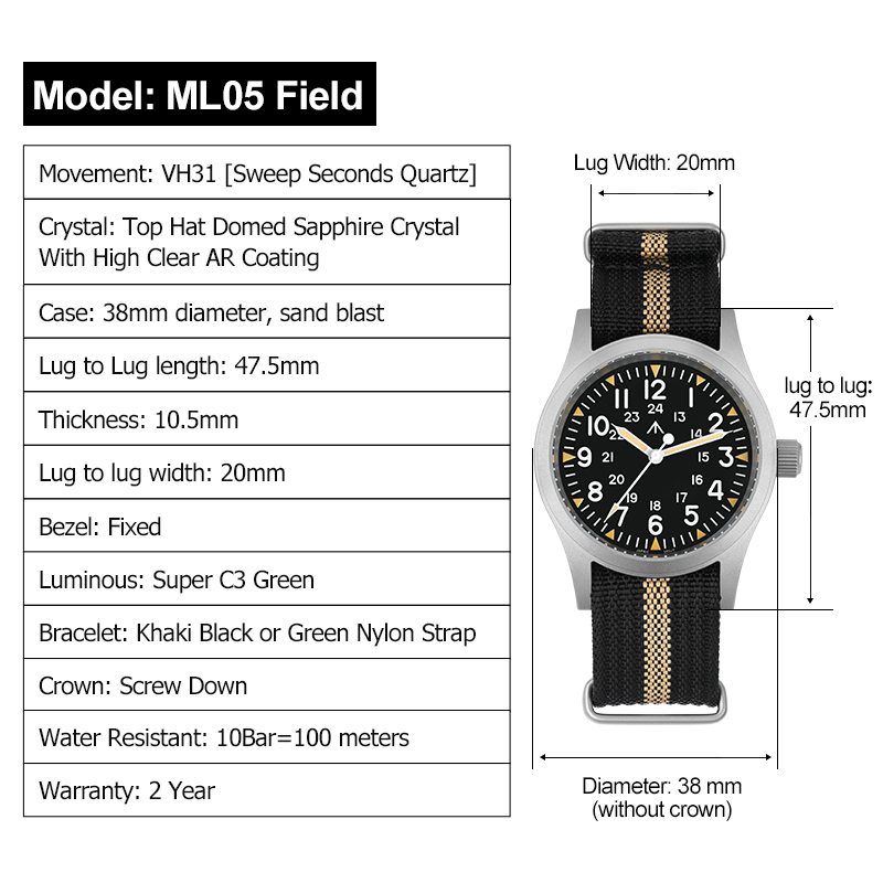 Militado ML05 Vintage Watch VH - Smartwatch Nexus recensie en prijs