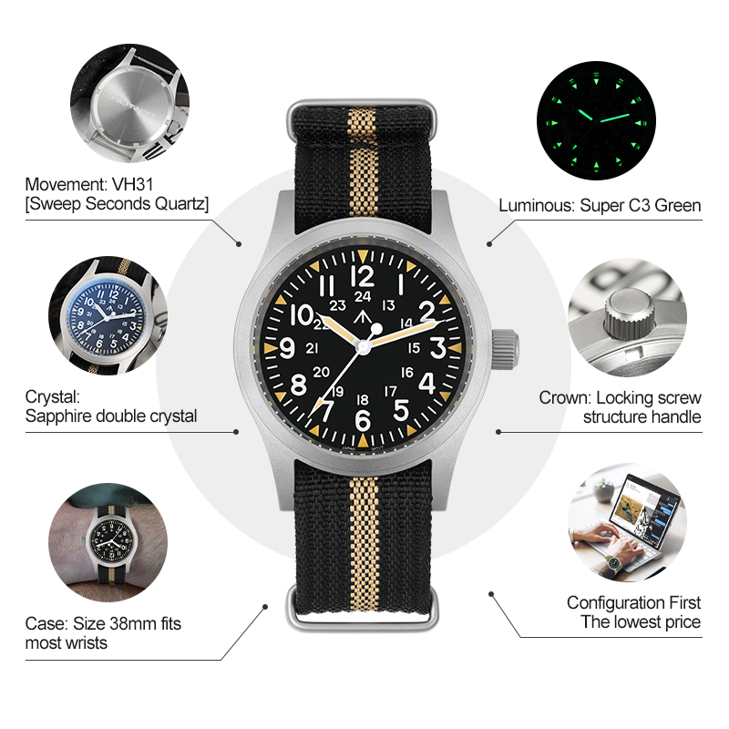 Militado ML05 Vintage Watch VH - Smartwatch Nexus recensie en prijs