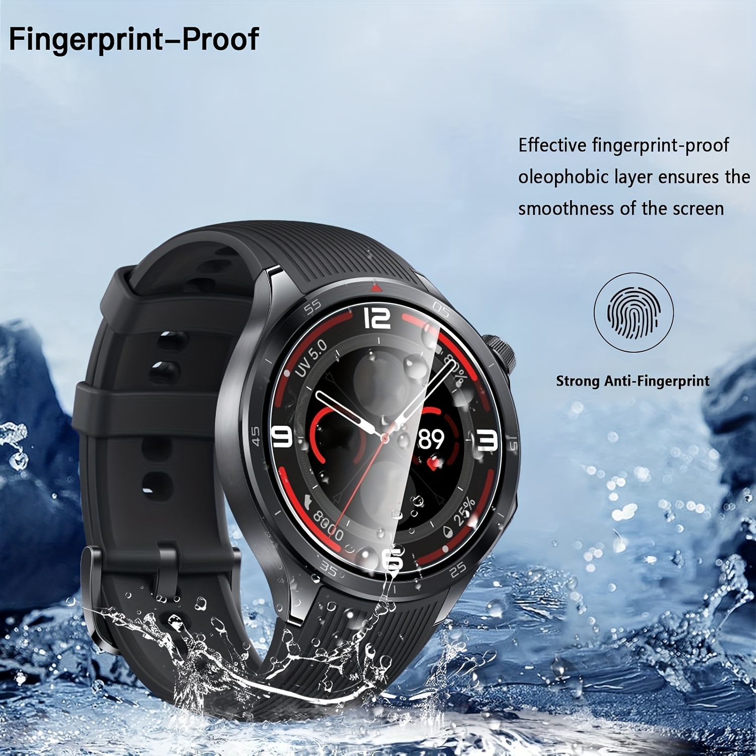 3PCS 9H Tempered Glass Screen  - Smartwatch Icon recensie en prijs