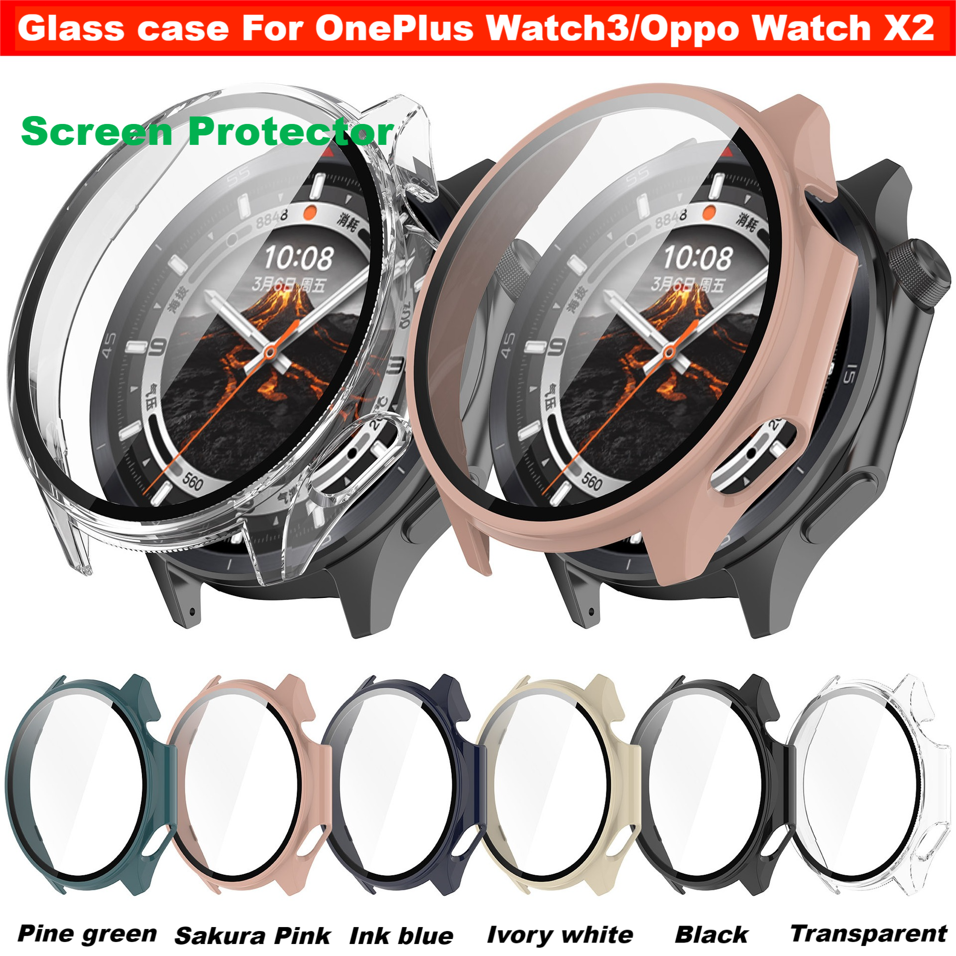Tempered Glass Case For OnePlu - Smartwatch X2 recensie en prijs